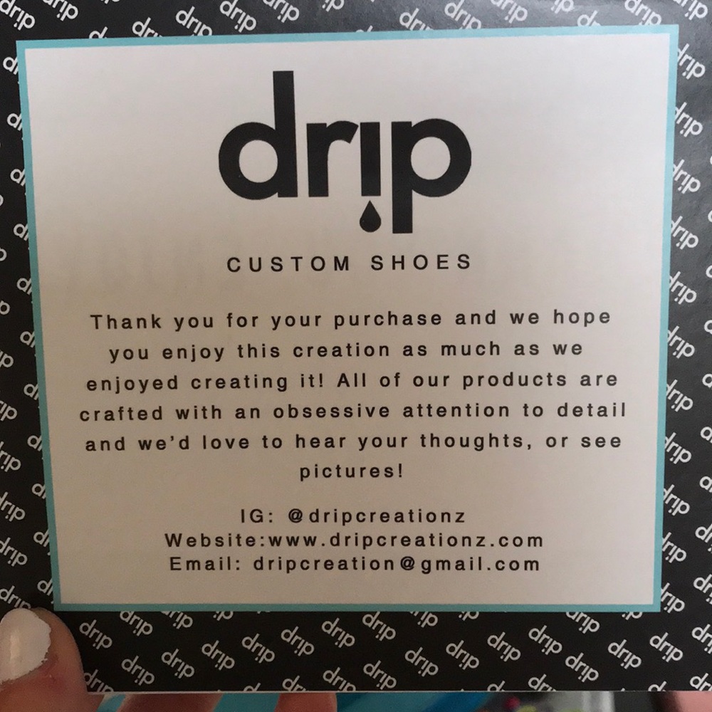 Custom Drip Creationz White Vans - Picture 3 of 4